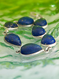Lapis Lazuli Bracelet in Sterling Silver